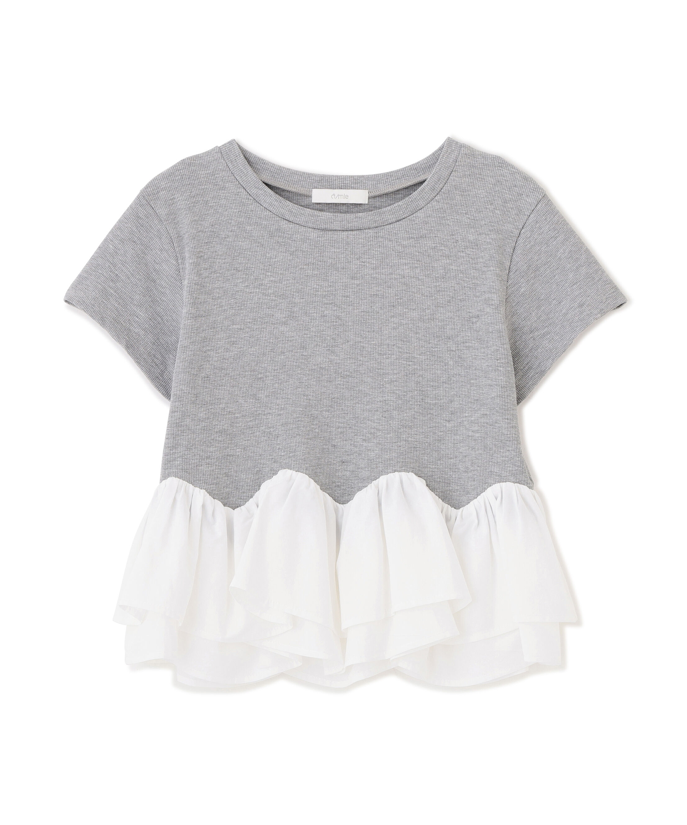PROPORTION BODY DRESSING「〈a/mie〉ホイップフリルTシャツ 26AW」|Tシャツ・カットソー|