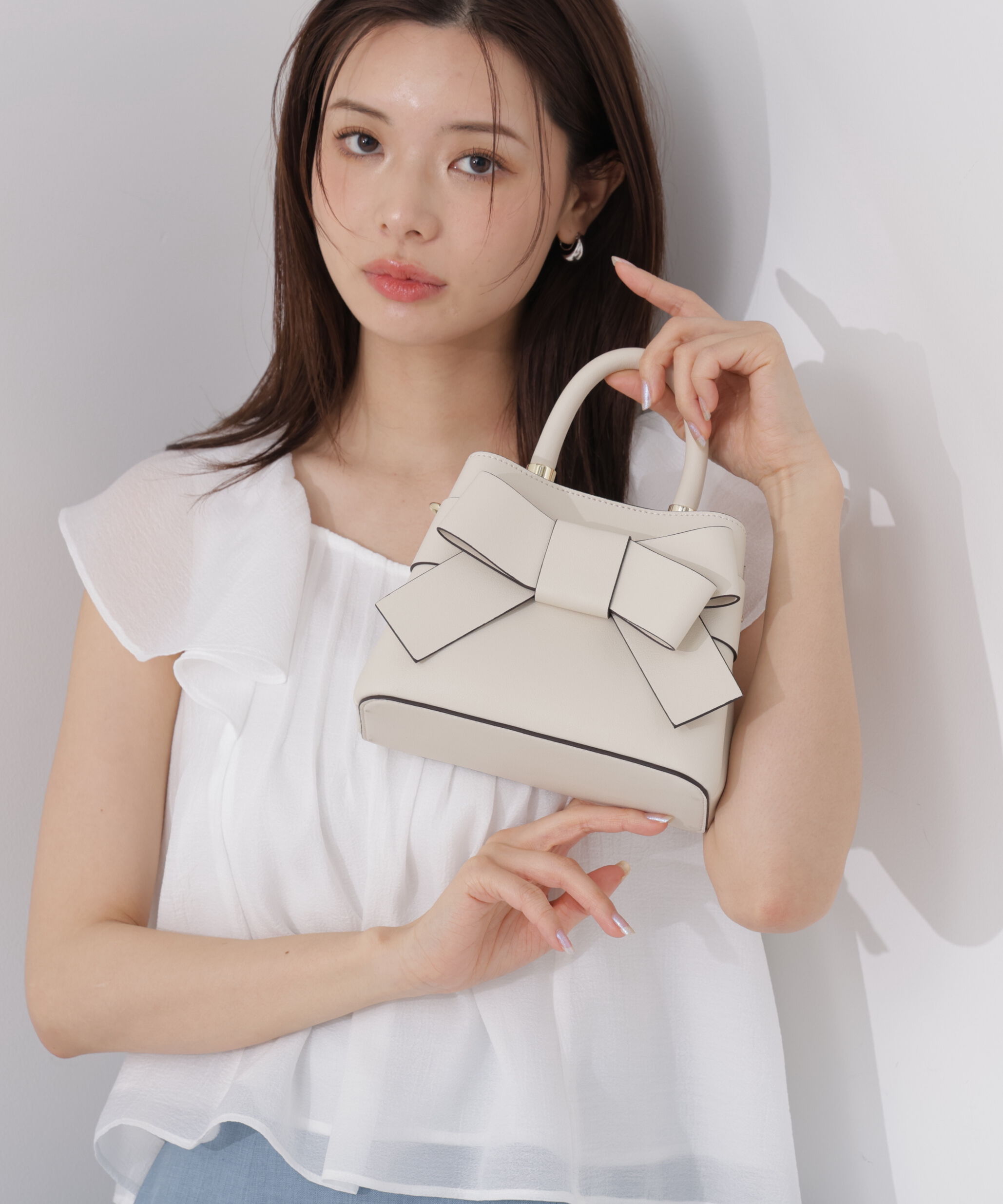 PROPORTION BODY DRESSING「フロントリボンバックミニ 26AW」|その他|ホワイト