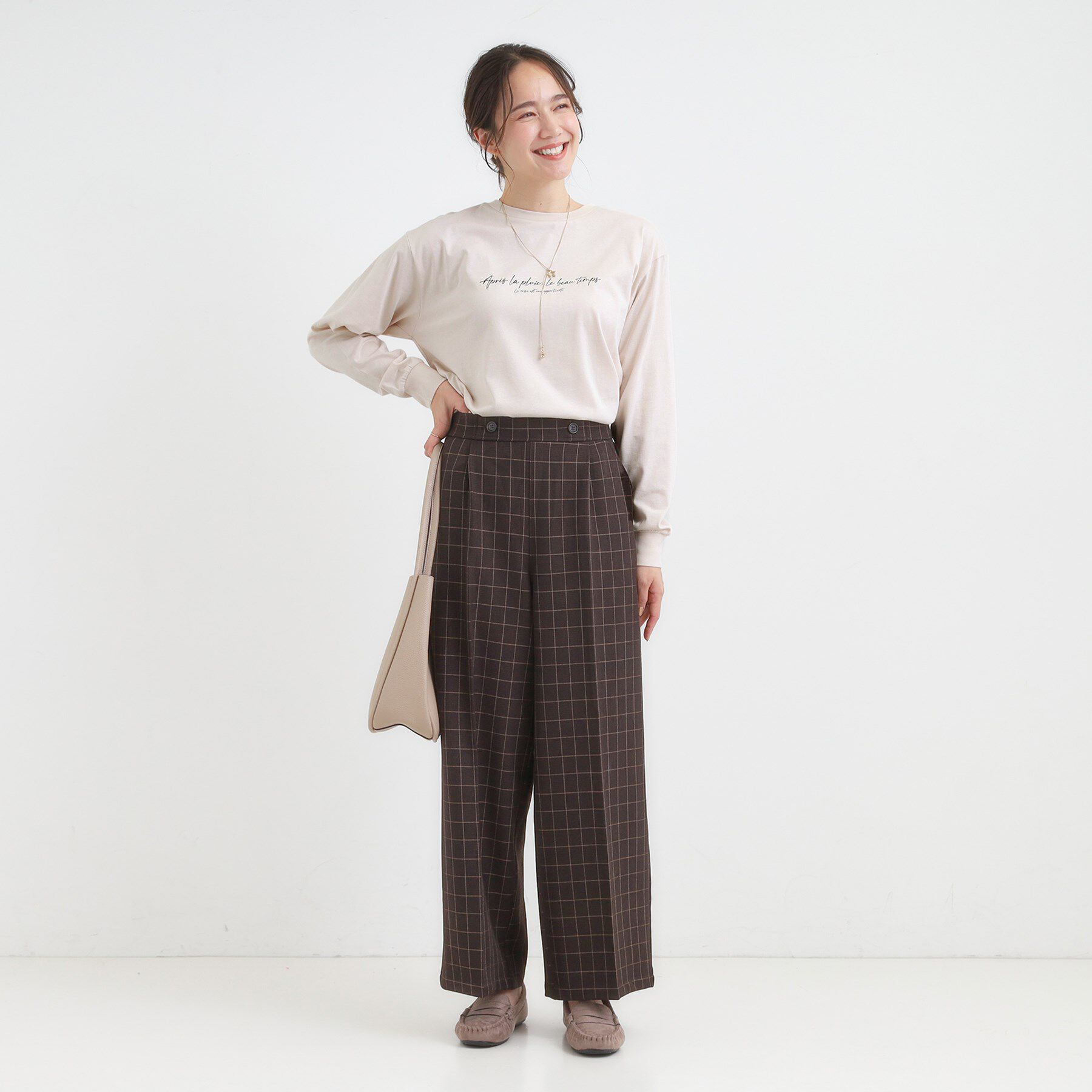 SHOO･LA･RUE「グラフィックアソート ベーシックロンT」|Tシャツ・カットソー|