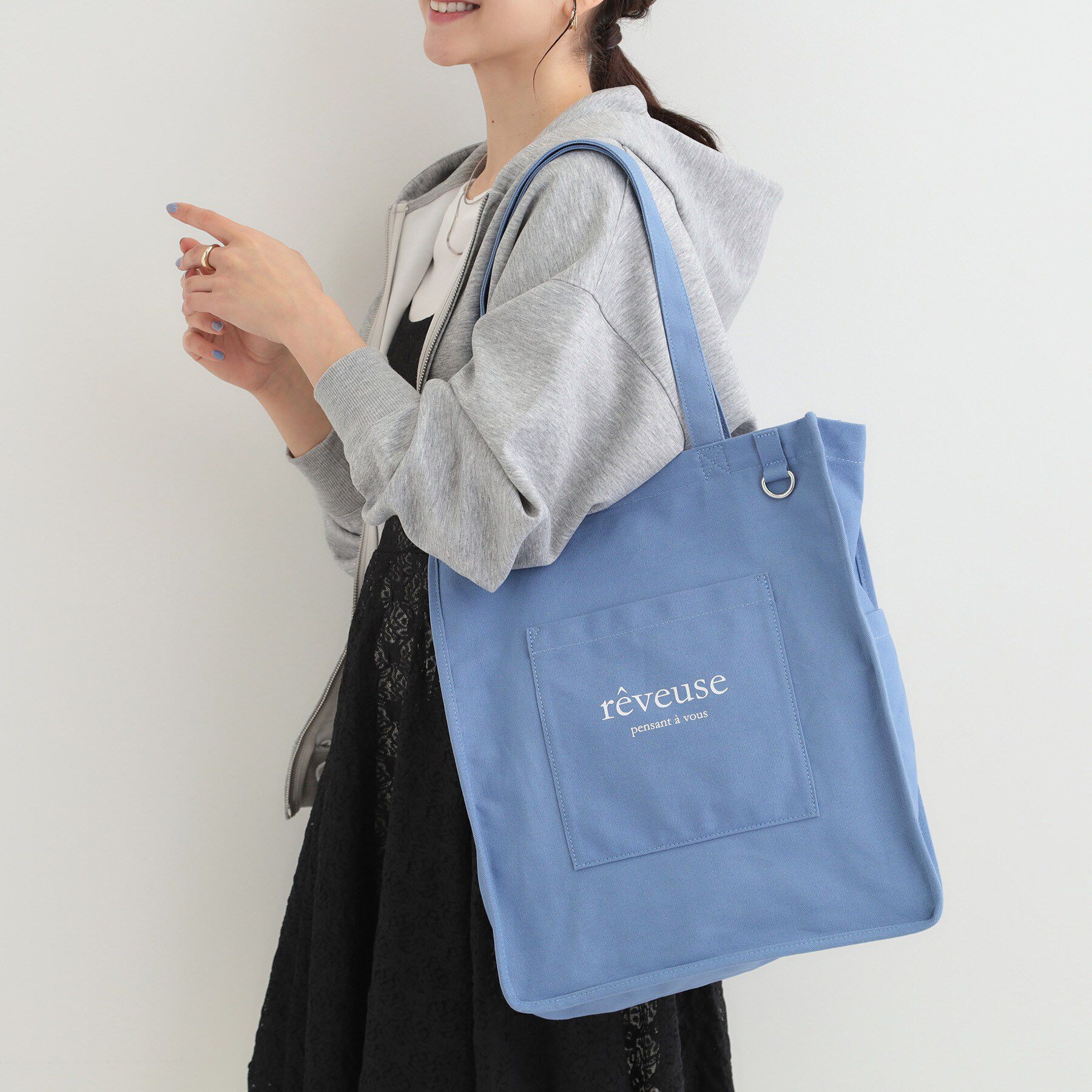 SHOO･LA･RUE「推し活もできるハンプトート【うちわが入る】」|トートバッグ|