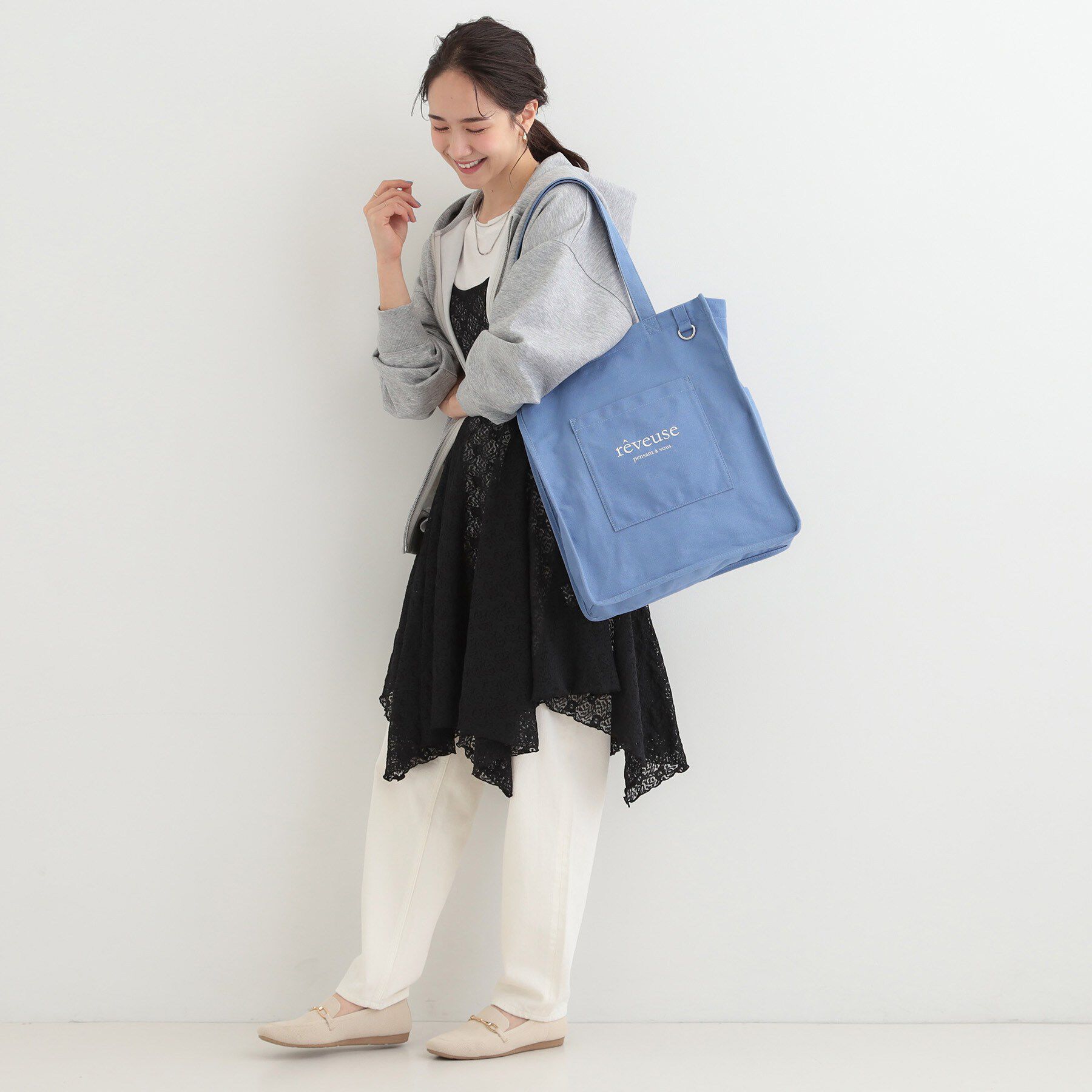 SHOO･LA･RUE「推し活もできるハンプトート【うちわが入る】」|トートバッグ|