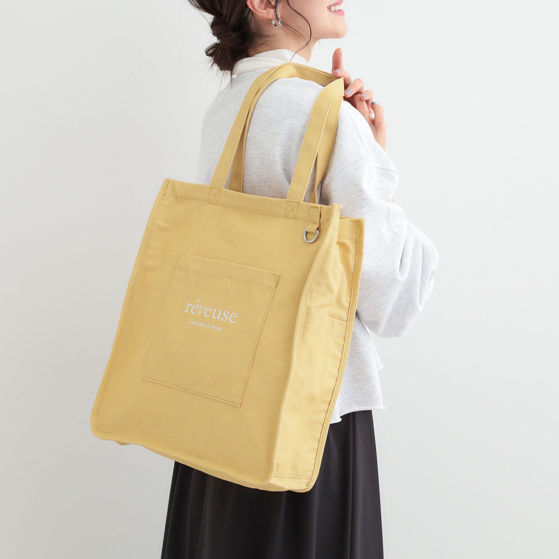 SHOO･LA･RUE「推し活もできるハンプトート【うちわが入る】」|トートバッグ|