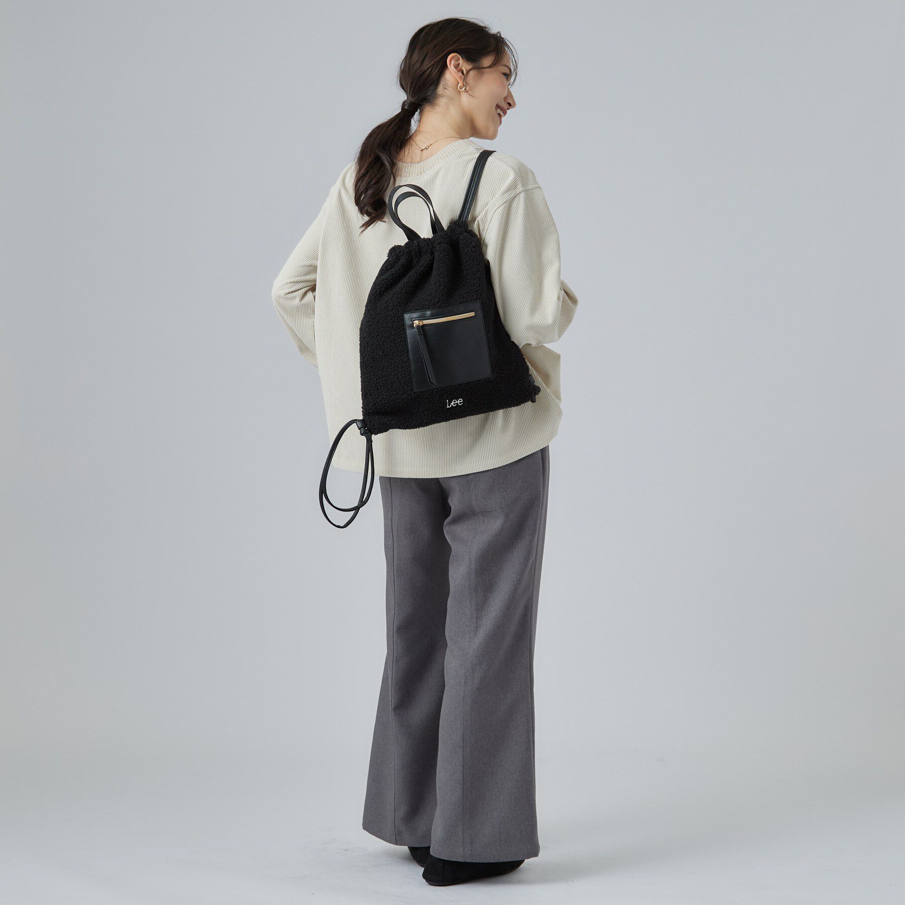 SHOO･LA･RUE「【Lee別注】ボアナップサック」|リュック|