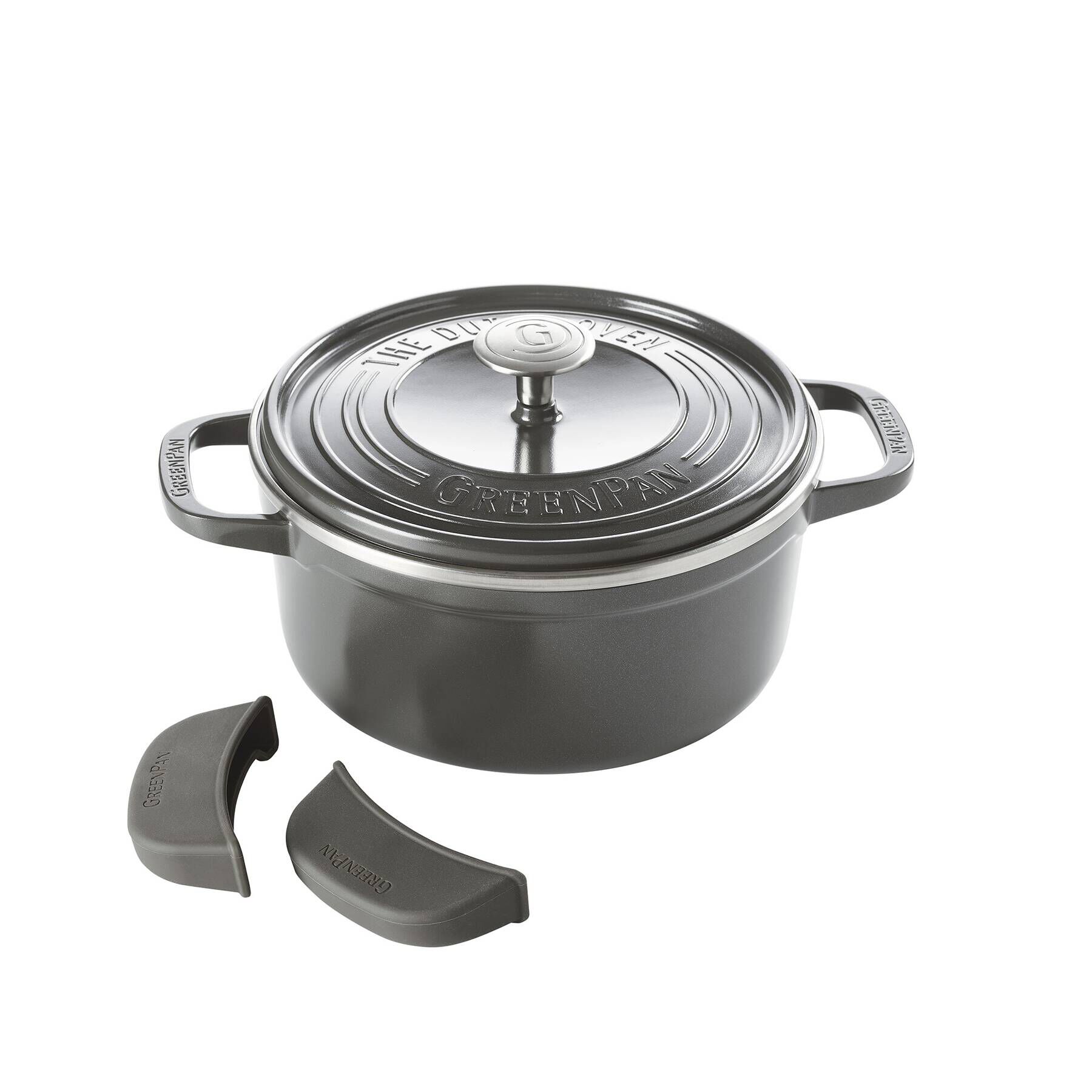 212 KITCHEN STORE「フェザーウェイト ココットラウンド 22cm GY ＜GreenPan グリーンパン＞」|食器・キッチングッズ|