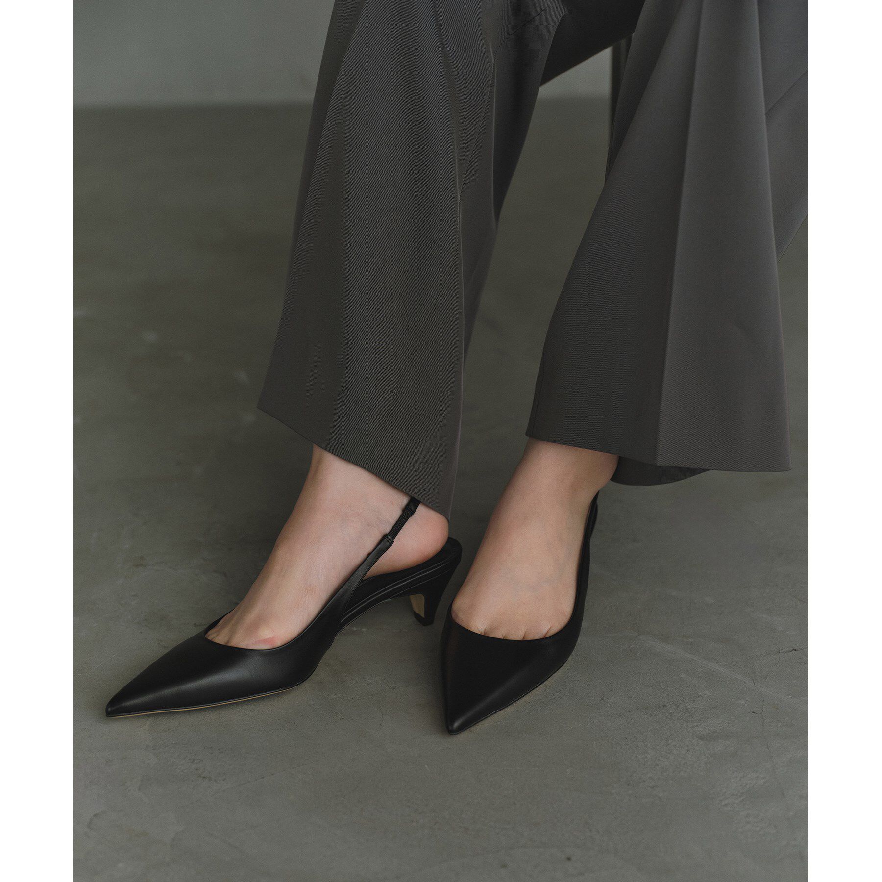 CODE A「Tony Bianco｜DANNI slingback pumps」|パンプス|ブラック(019)