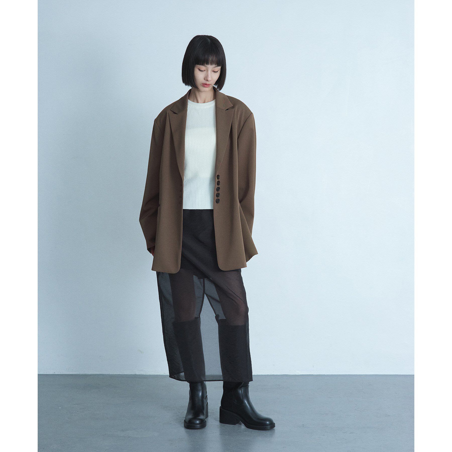CODE A「reversible sheer skirt」|スカート|