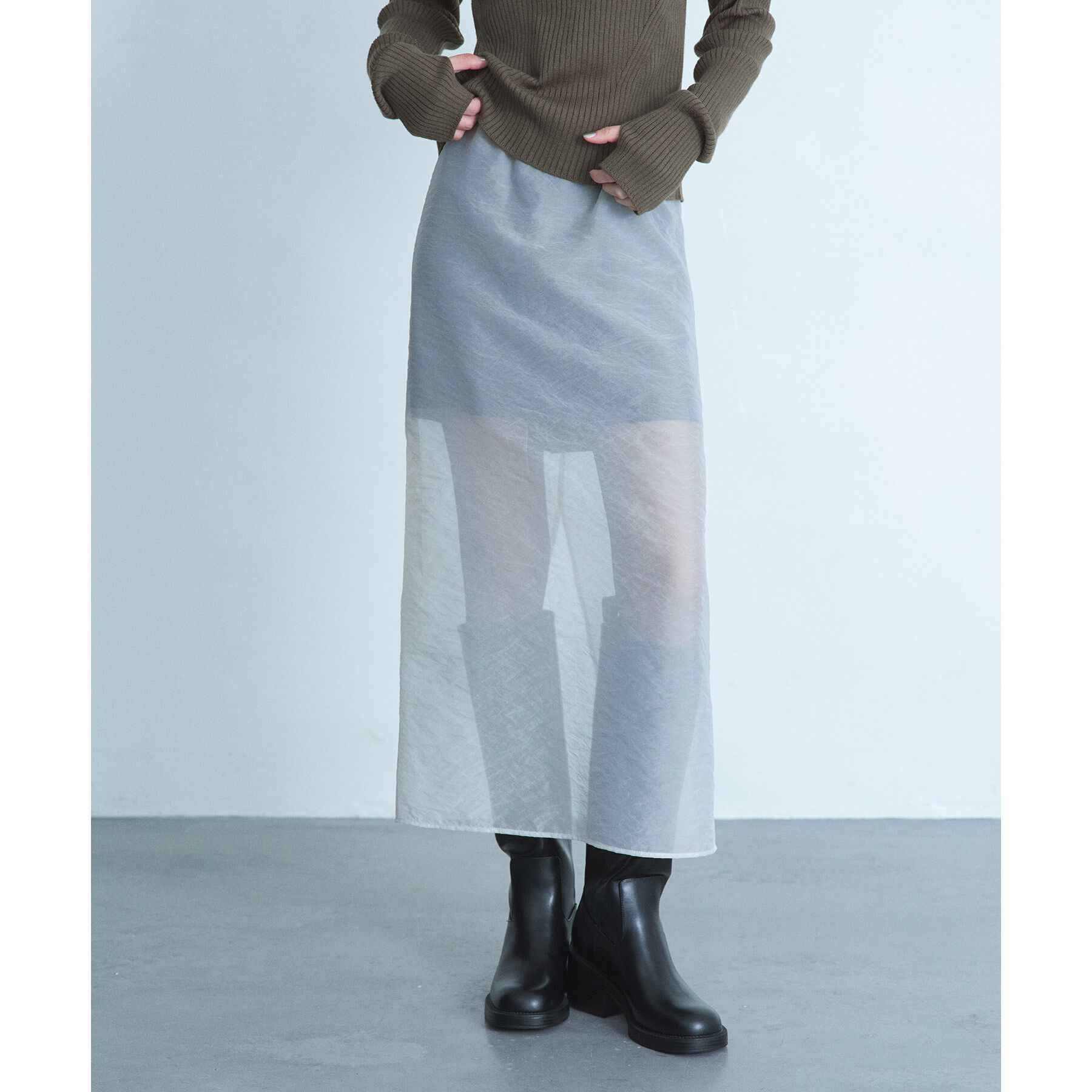 CODE A「reversible sheer skirt」|スカート|