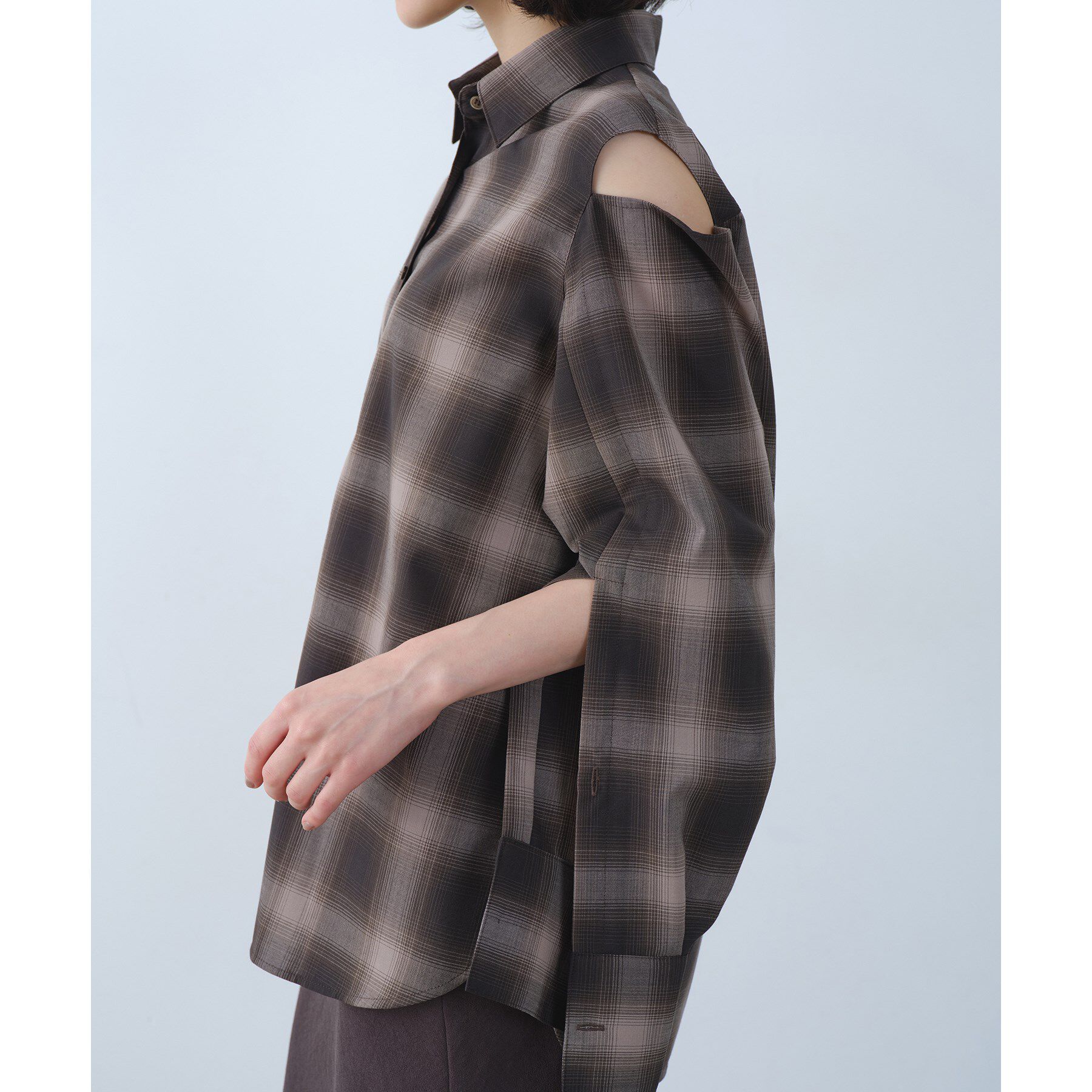 CODE A「shadow check over shirt」|シャツ・ブラウス|