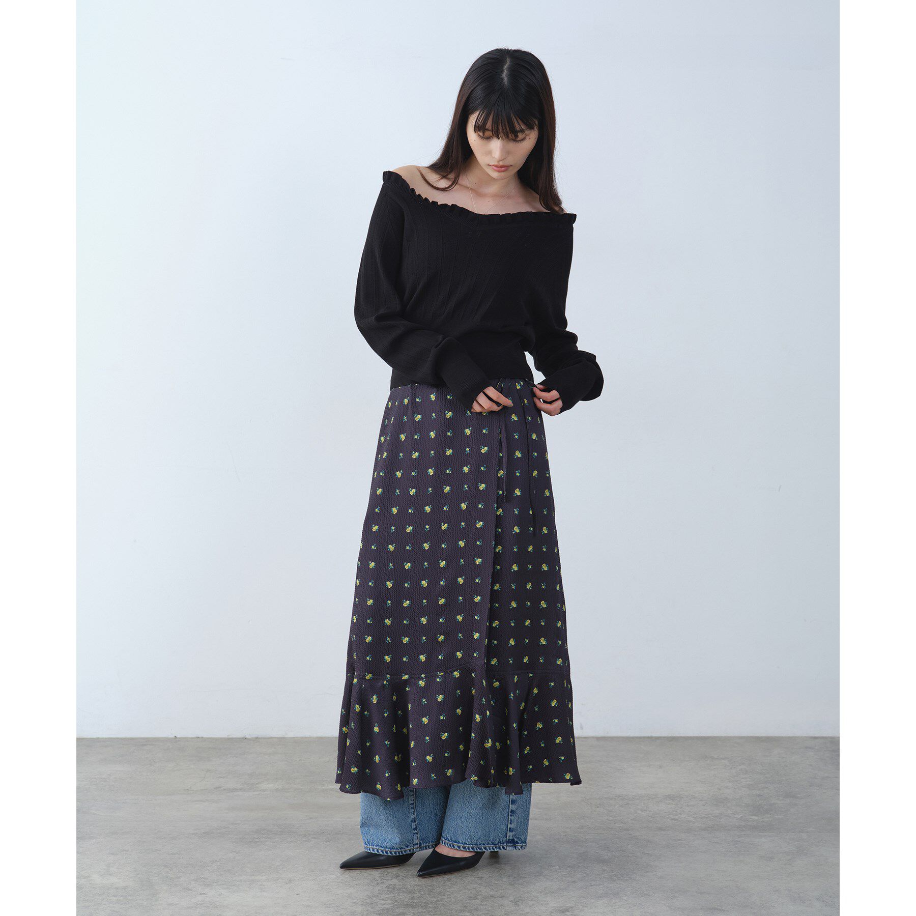 CODE A「frill design knit」|ニット・セーター|