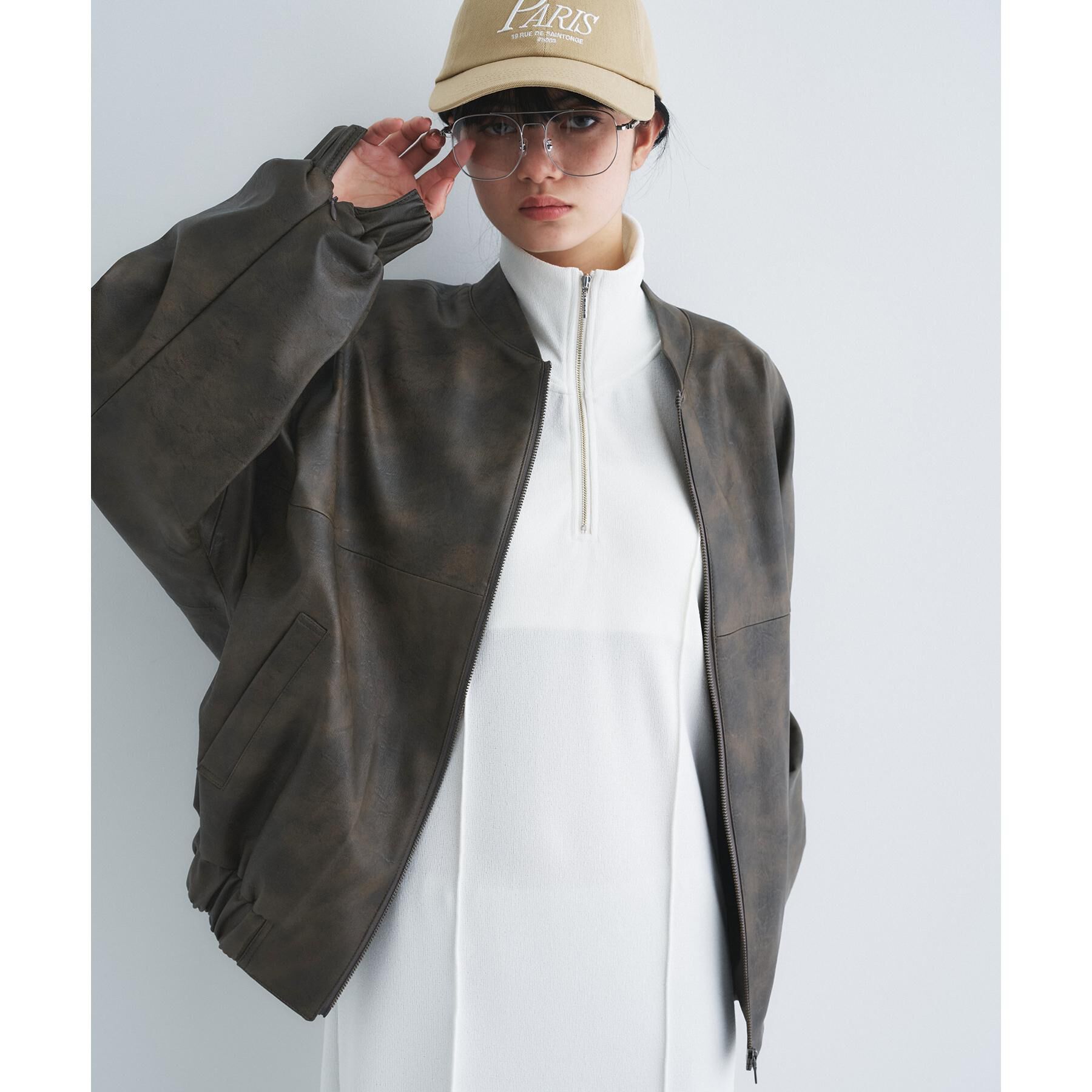 CODE A「【Re】grain zip over blouson」|ブルゾン・スタジャン|