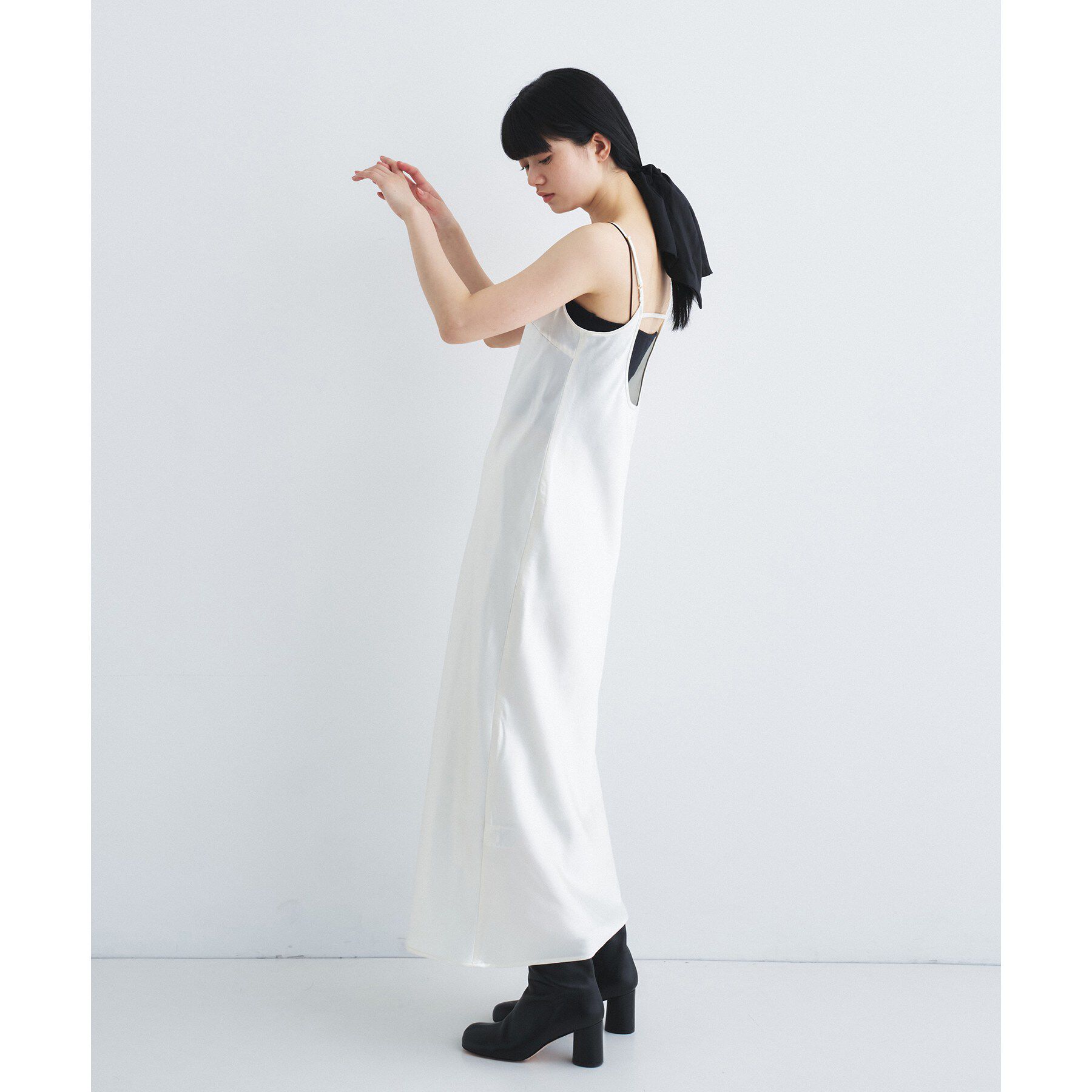 CODE A「satin cami dress」|ワンピース|