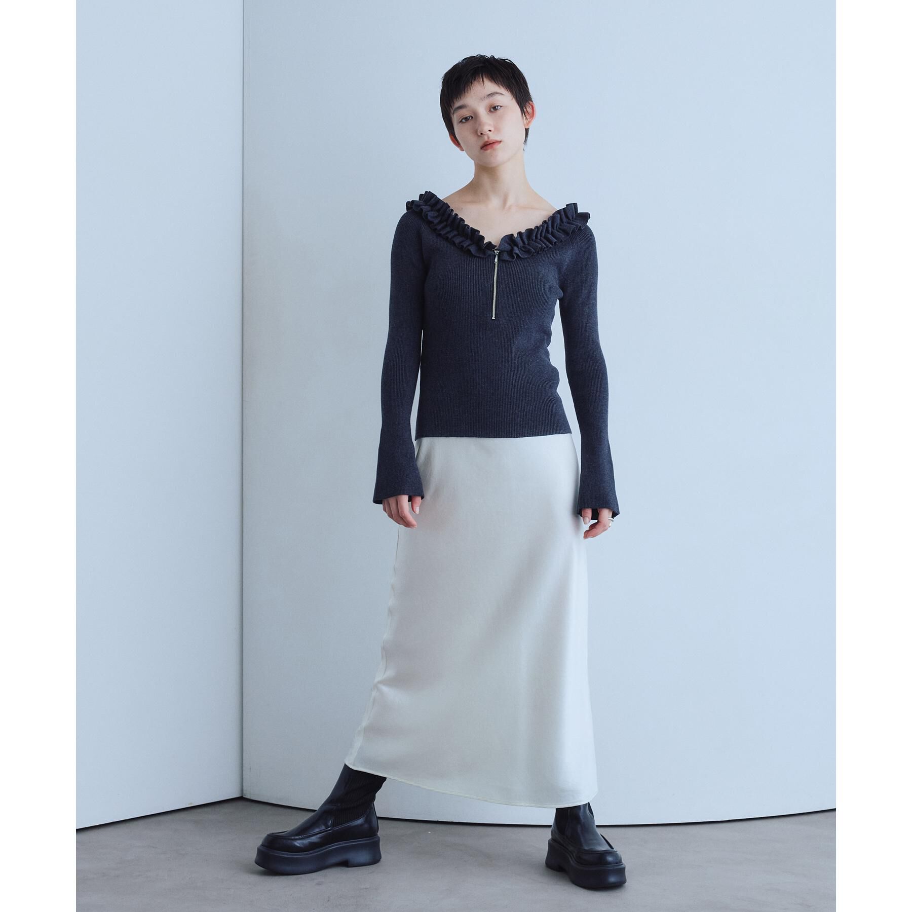 CODE A「satin cami dress」|ワンピース|