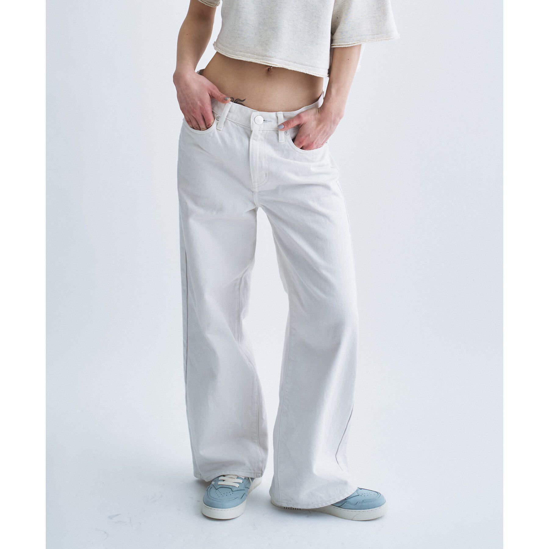 CODE A「NEEDBY heritage｜LUNA」|デニム|ホワイト(001)