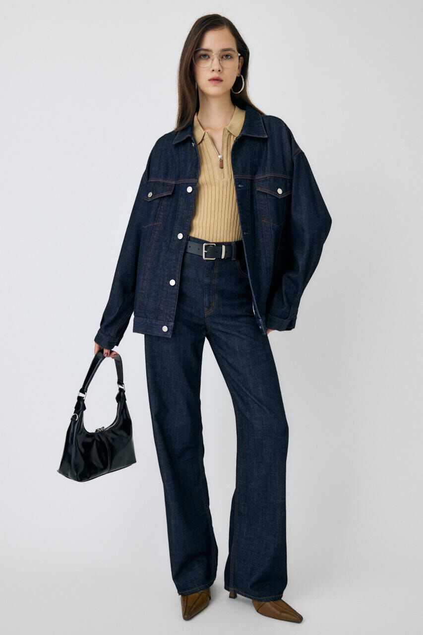 MOUSSY「TENCEL(TM) DENIM  OVER ジャケット」|デニムジャケット|