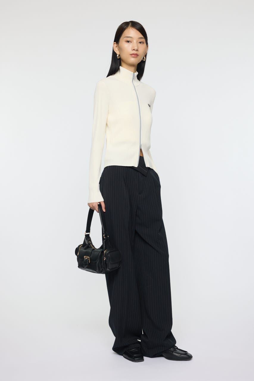 MOUSSY「BI COLOR MIDDLE NECKトップス」|ニット・セーター|