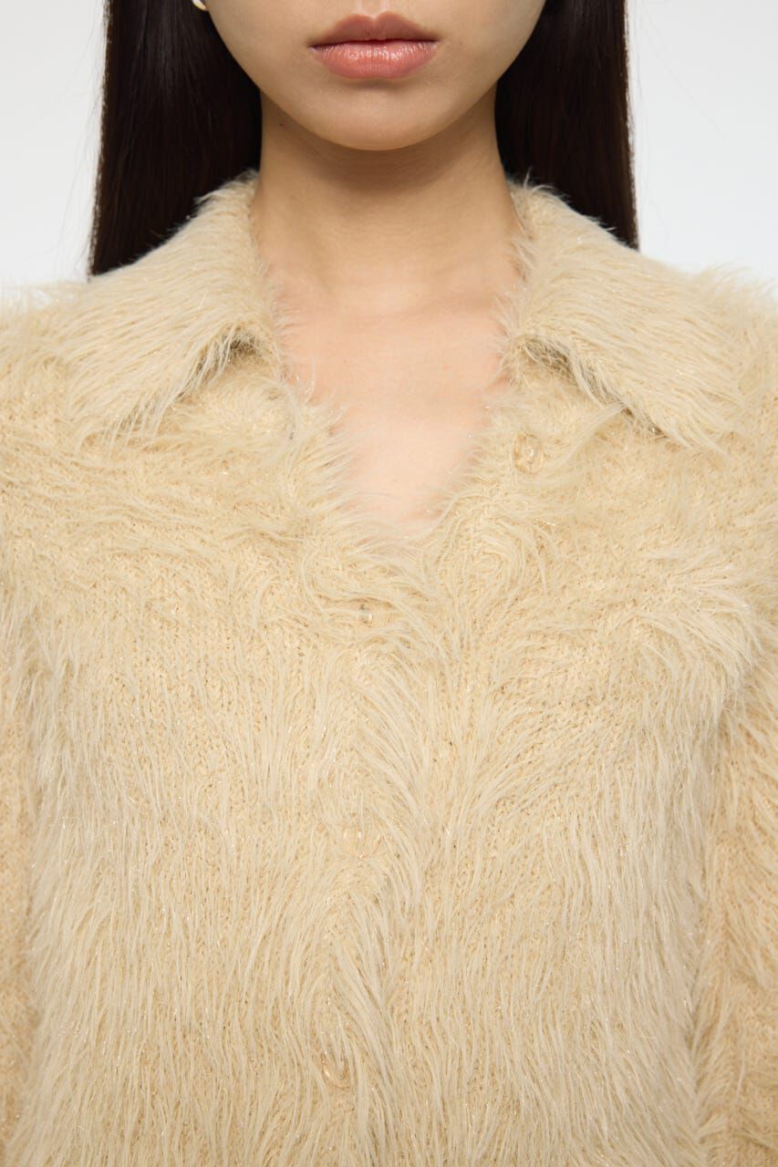 MOUSSY「FEATHER LIKE KNIT シャツ」|ニット・セーター|