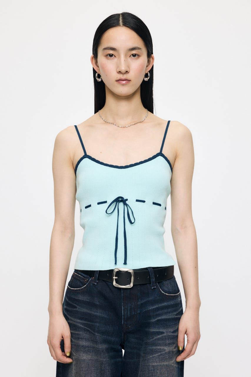 MOUSSY「STITCH DETAIL CD & キャミ」|ニット・セーター|