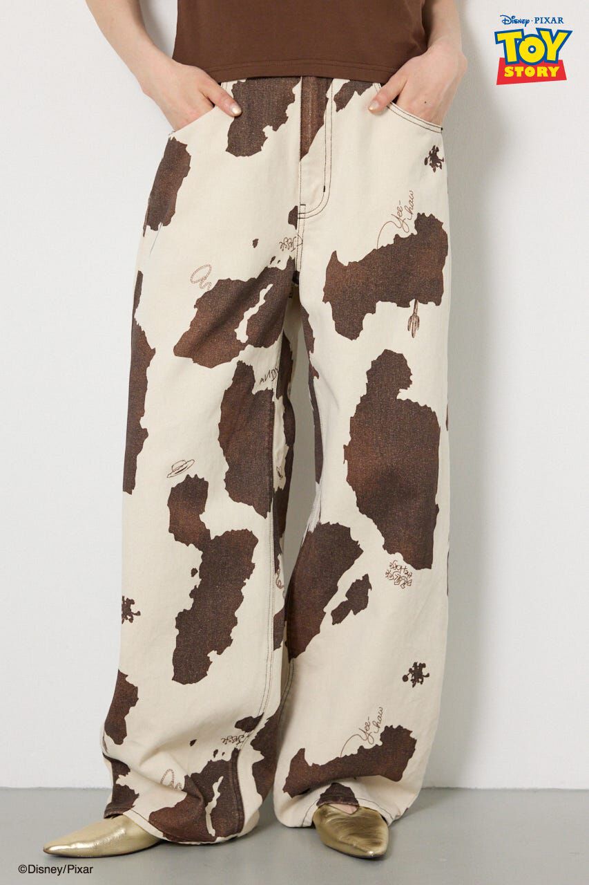 RODEO CROWNS「(TOY STORY)COW PATTERN パンツ」|その他|柄WHT5