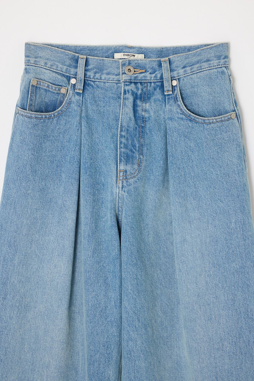 SLY「J／W CURVE TUCKED パンツ」|デニム|