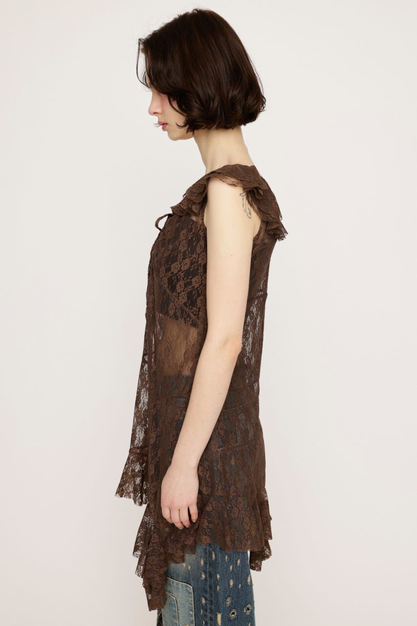 SLY「HEM DESIGN LACE FRILL L／トップス」|キャミソール|