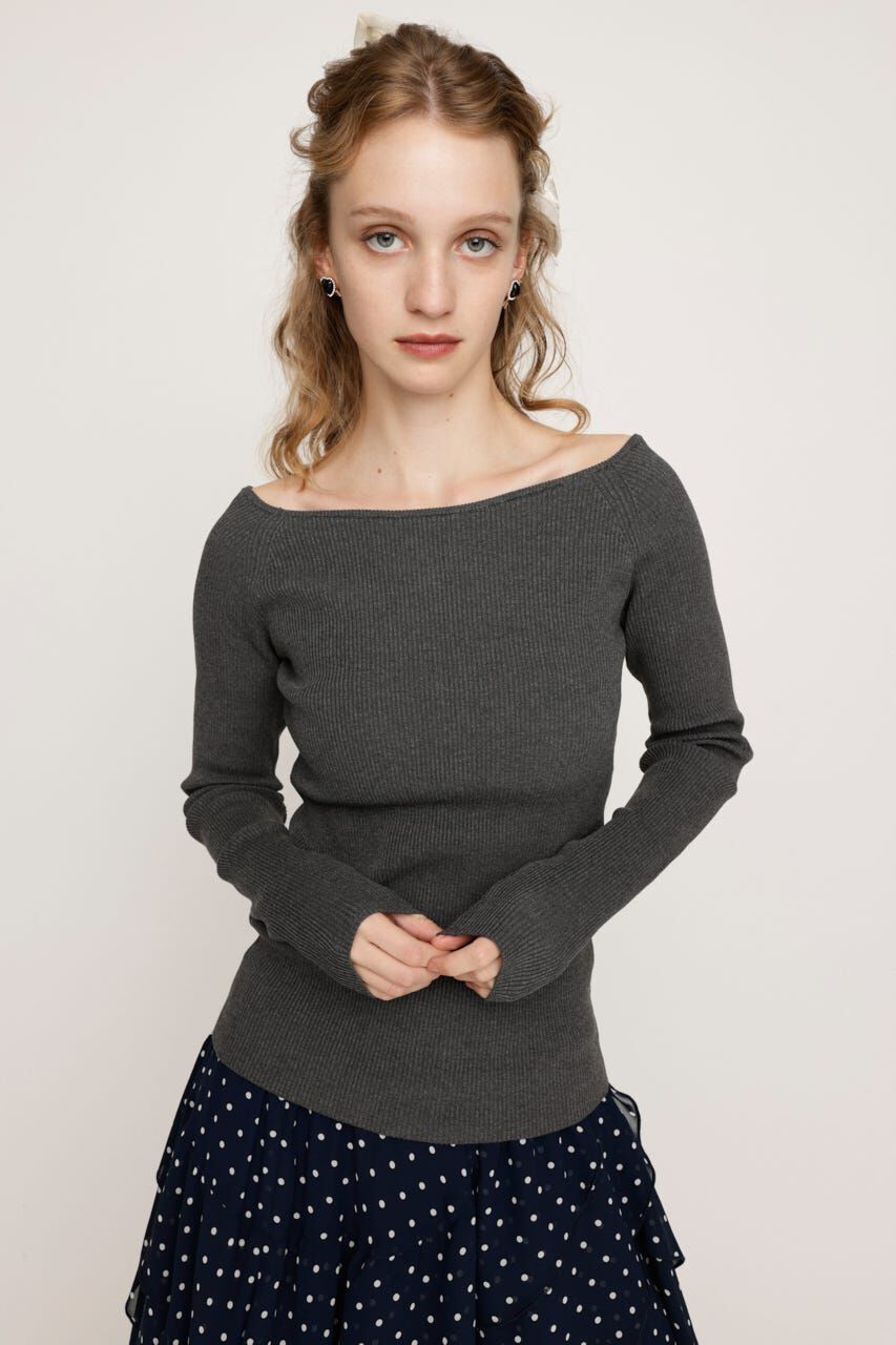 SLY「HG OFFSHOULDER トップス」|ニット・セーター|