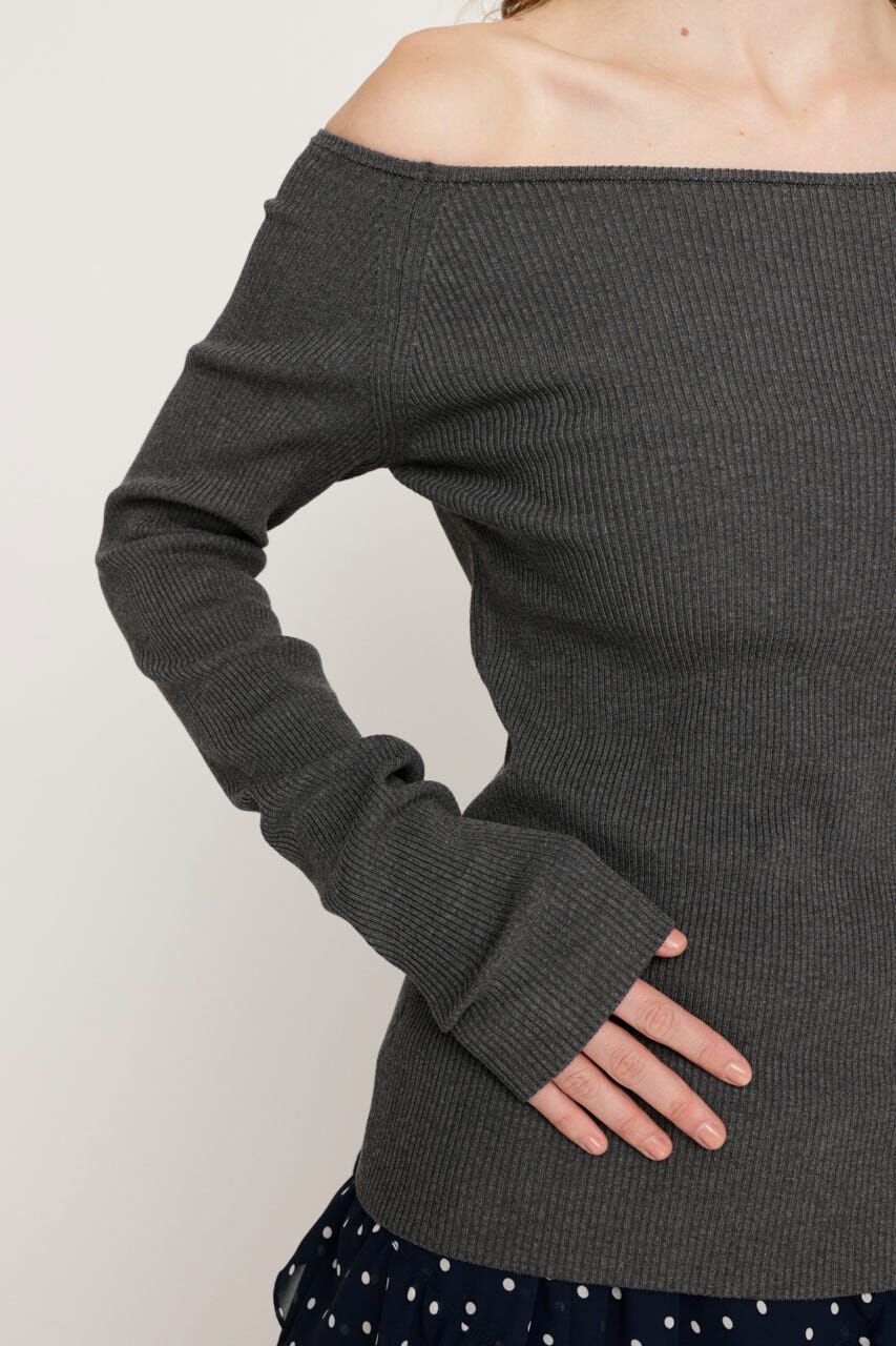 SLY「HG OFFSHOULDER トップス」|ニット・セーター|