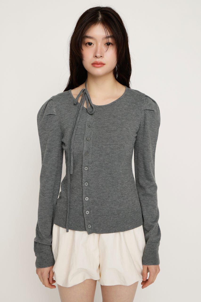 SLY「CURVE RIBBON HG PUFF トップス」|ニット・セーター|