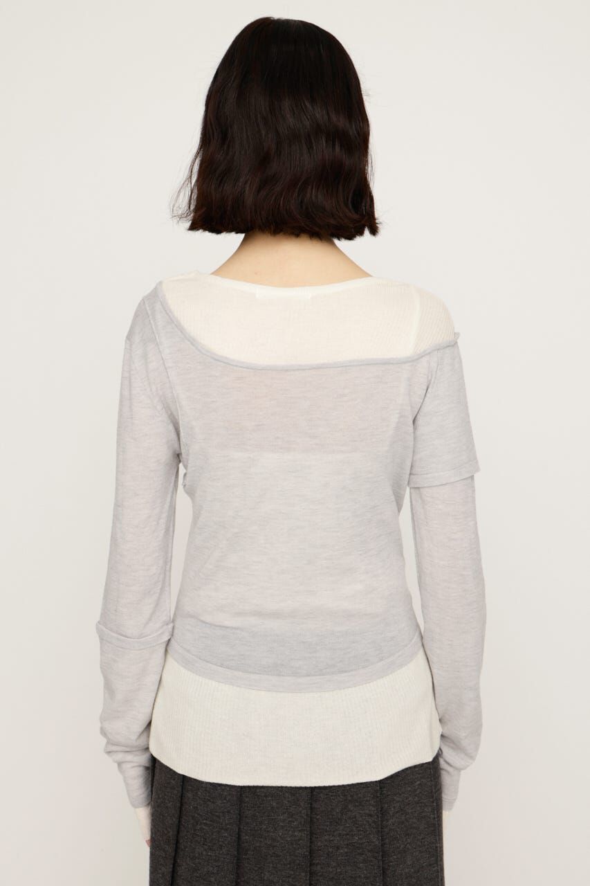 SLY「LAYERED KNIT トップス」|ニット・セーター|