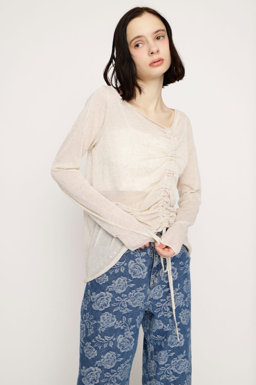 SLY「SHEER KNIT トップス」|ニット・セーター|
