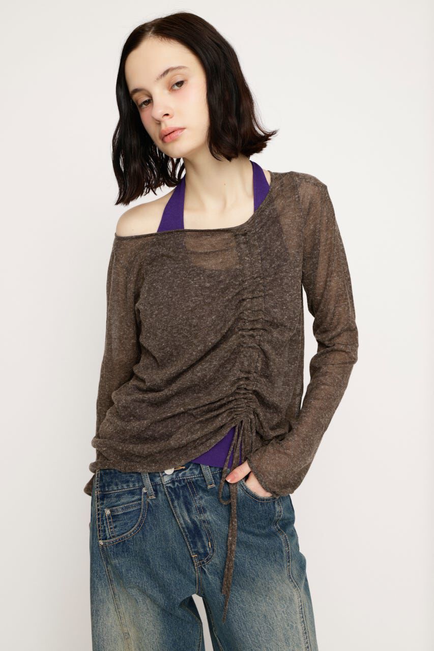 SLY「SHEER KNIT トップス」|ニット・セーター|