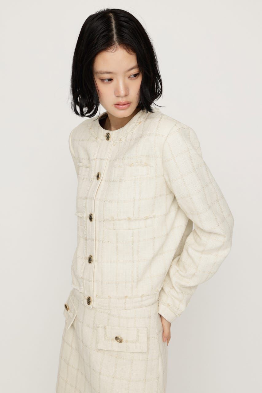 SLY「NO COLLAR TWEED ジャケット」|その他|