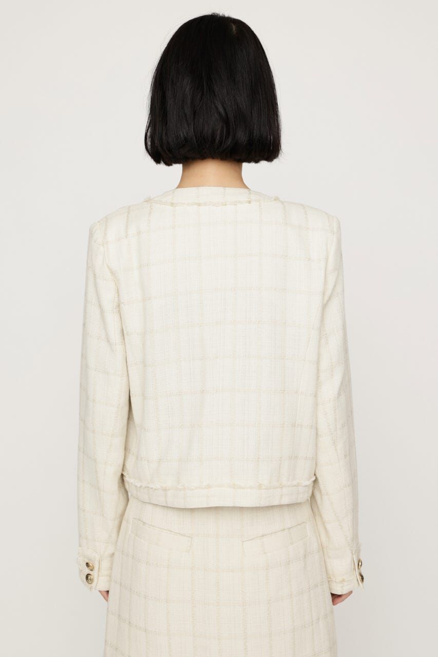 SLY「NO COLLAR TWEED ジャケット」|その他|