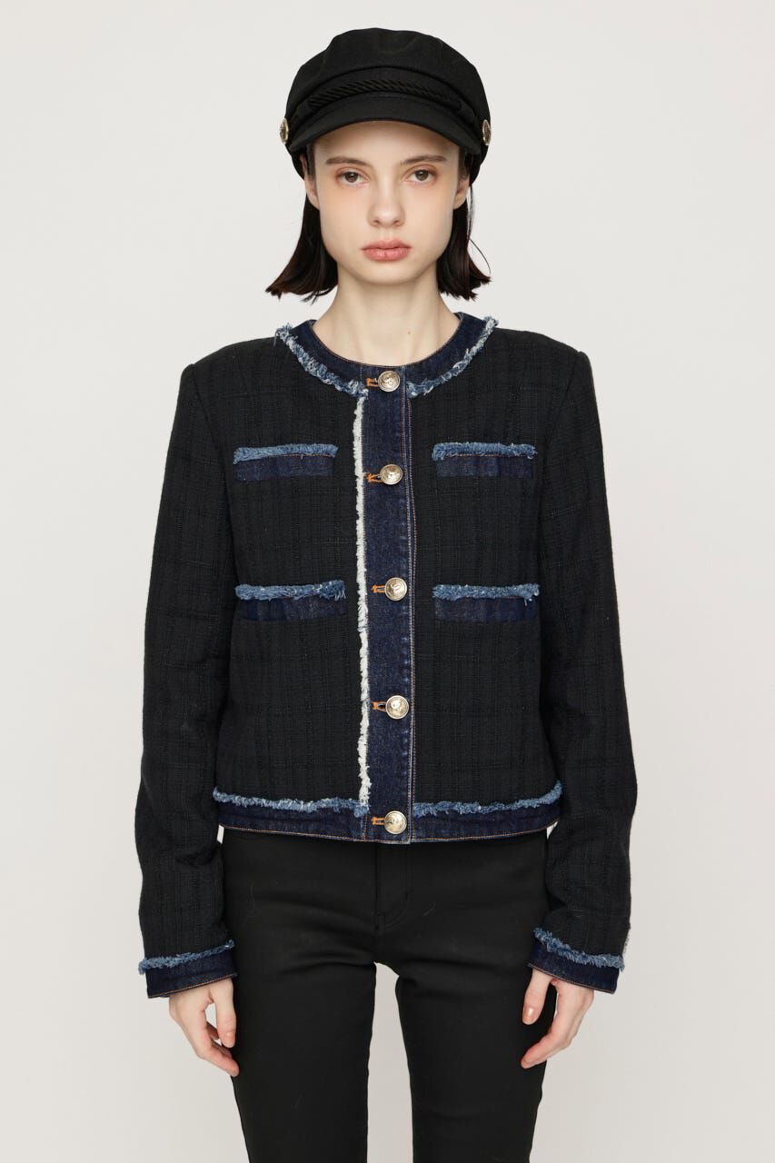 SLY「NO COLLAR TWEED ジャケット」|その他|