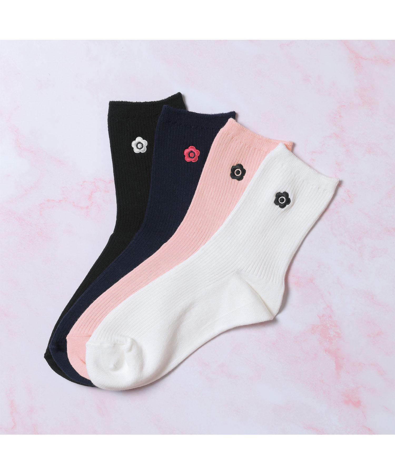 MARY QUANT「ベーシックリブ ソックス」|ソックス|
