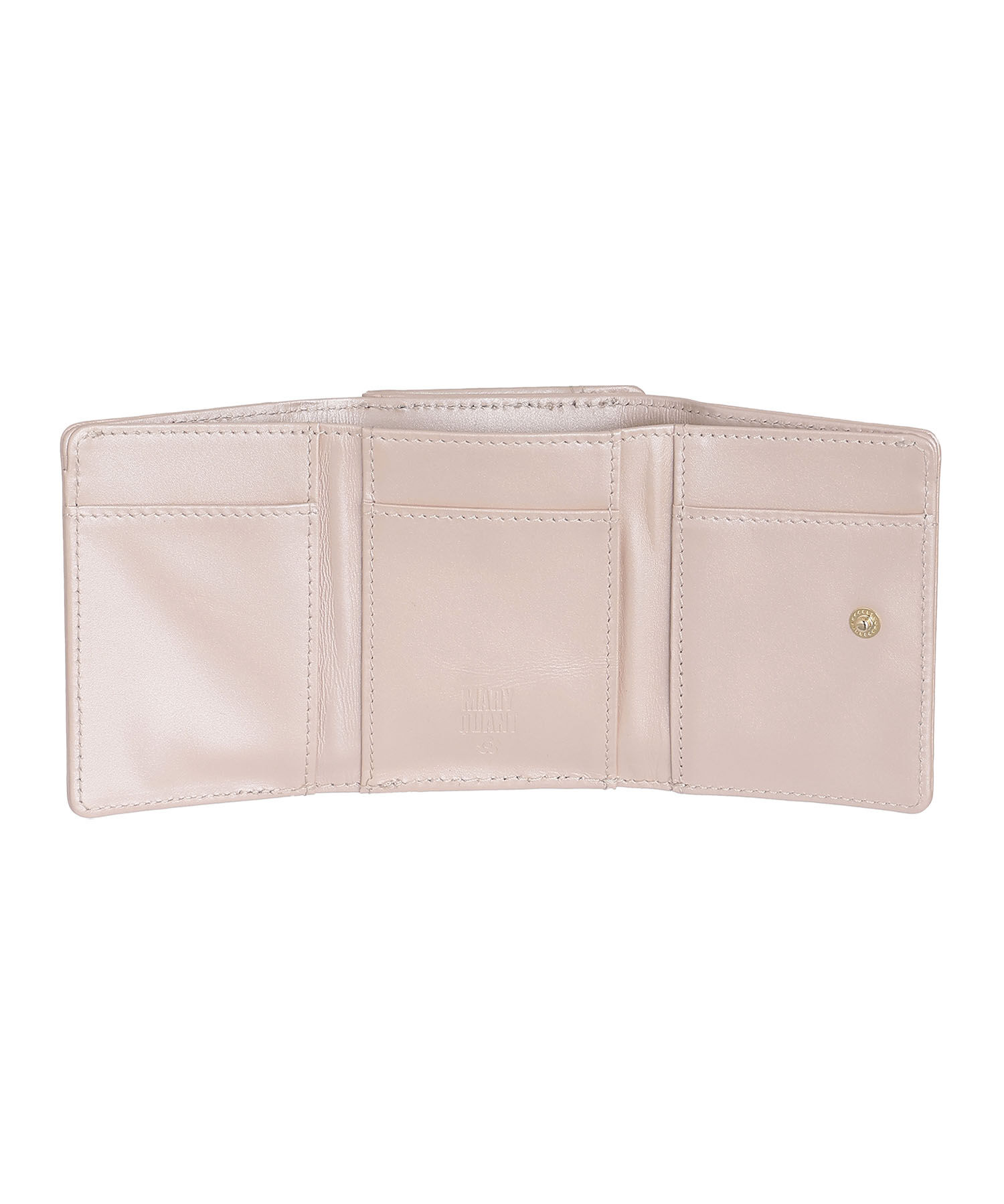 MARY QUANT「エンボスデイジーパール ガマ口ウォレット」|財布|