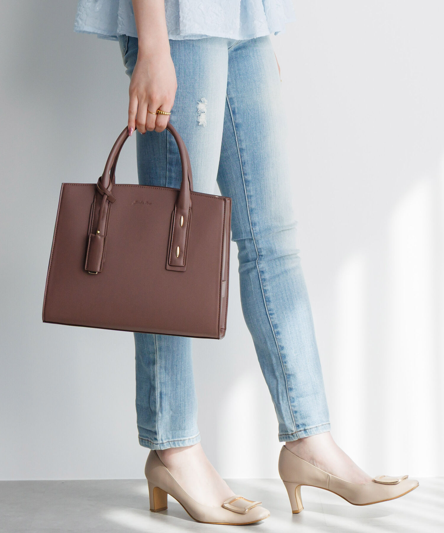 Jewelna Rose「トートバッグ 通勤　きれいめ Jewelna Rose メルジュール トートバッグ ミドルサイズ 65601」|トートバッグ|