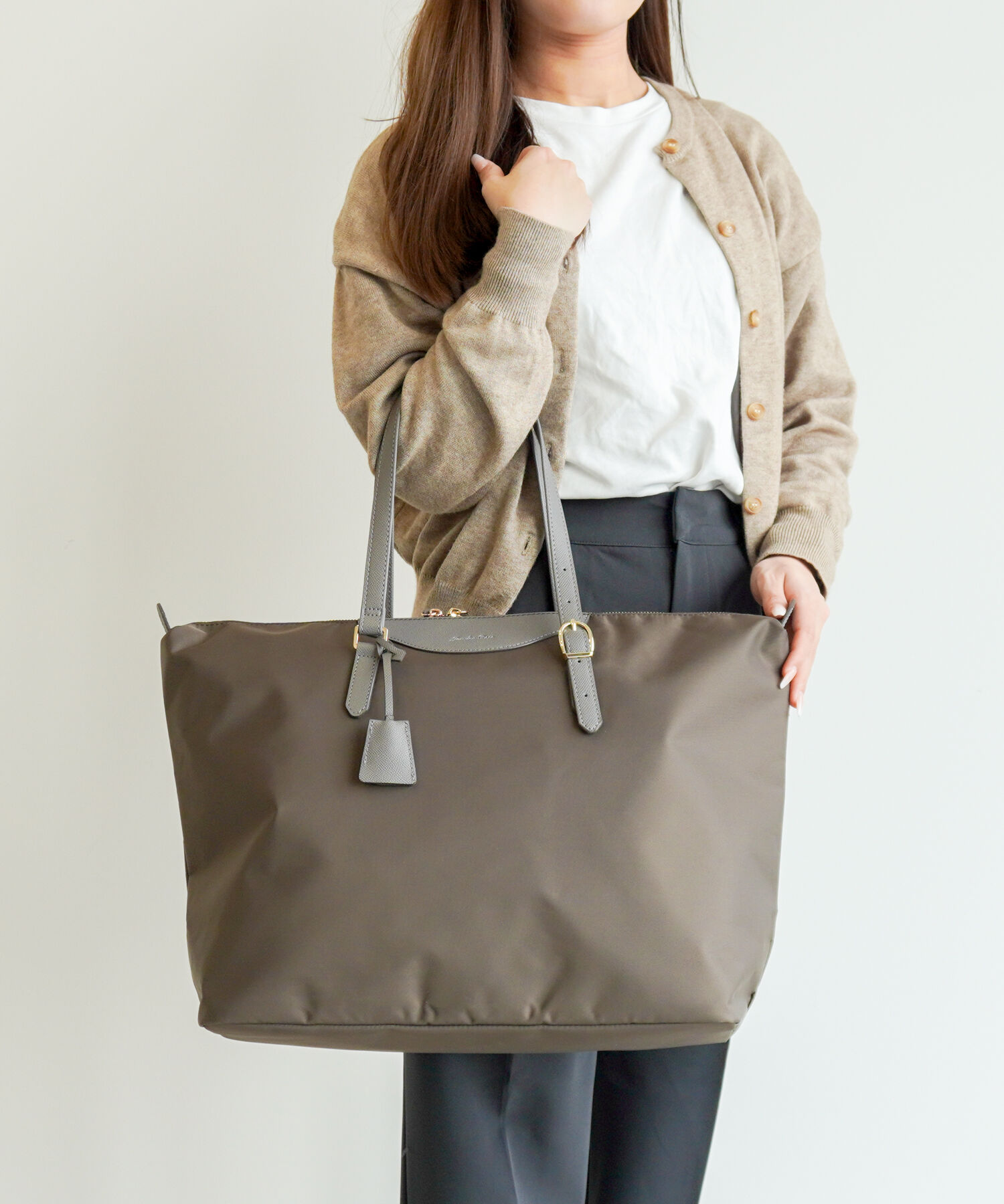 Jewelna Rose「トートバッグ ビジネス Jewelna Rose ラヴィーナ フォールディングトートバッグ B4サイズ 16292」|トートバッグ|グレー