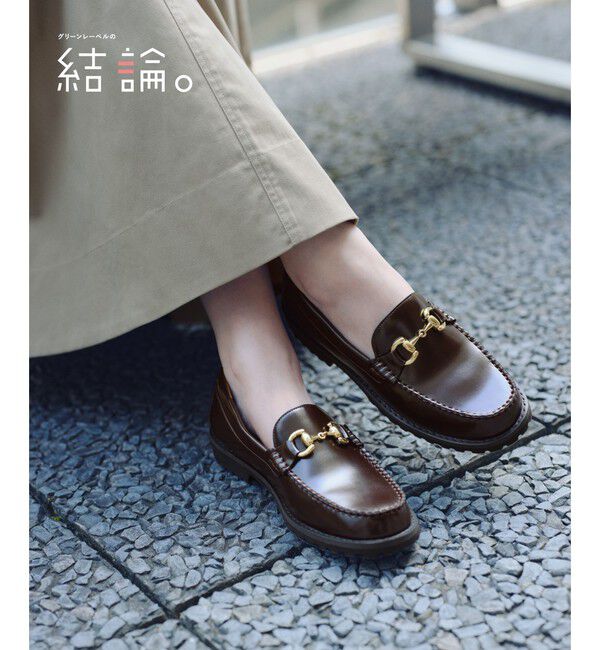 UNITED ARROWS green label relaxing「【結論シリーズ】クッショニーローファー ビット 撥水」|ローファー|DK.BROWN