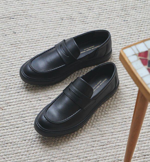 UNITED ARROWS green label relaxing「GLR サイドゴア ローファー スニーカー」|スニーカー|BLACK