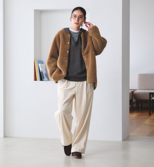 BEAUTY&YOUTH UNITED ARROWS「【WEB限定】ボア&times;フェイクムートン リバーシブルジャケット 」|その他|