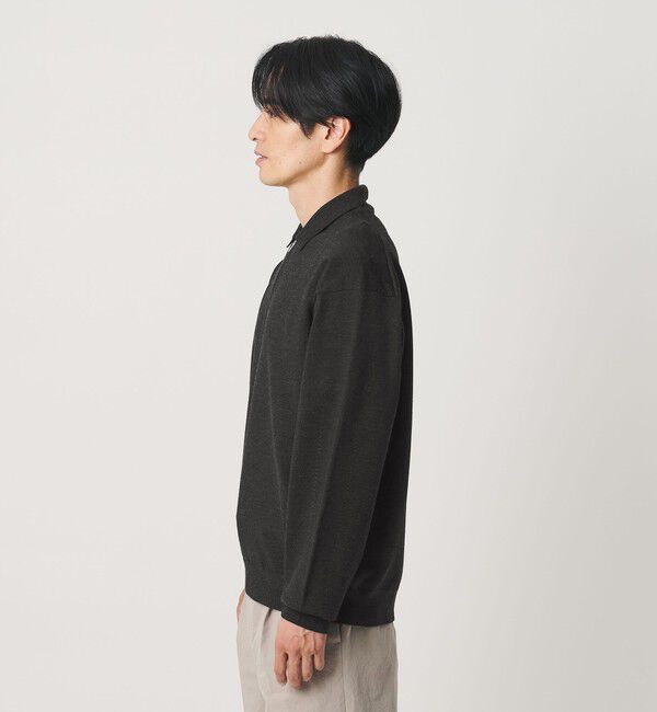 BEAUTY&YOUTH UNITED ARROWS「ハイブリッド ウール ハーフジップ ポロニット ウォッシャブル」|ニット・セーター|