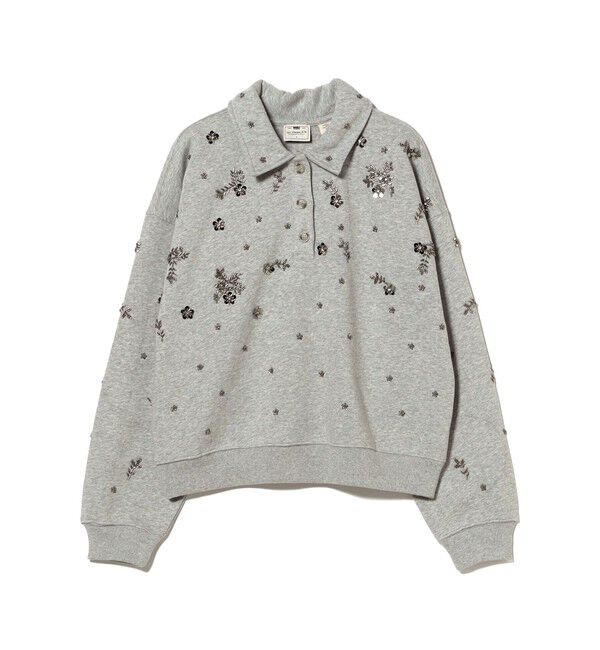 BEAMS SELECTION for WOMEN「LEVI&rsquo;S(R) / Vintage Embellished Polo Sweatshirt」|スウェット・ジャージ|GREY