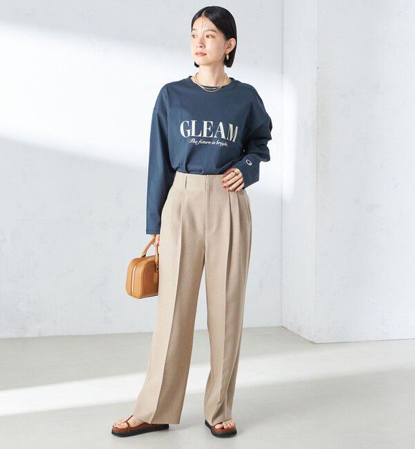 SHIPS for women「〈手洗い可能〉シャーク ツイード タック パンツ」|その他|
