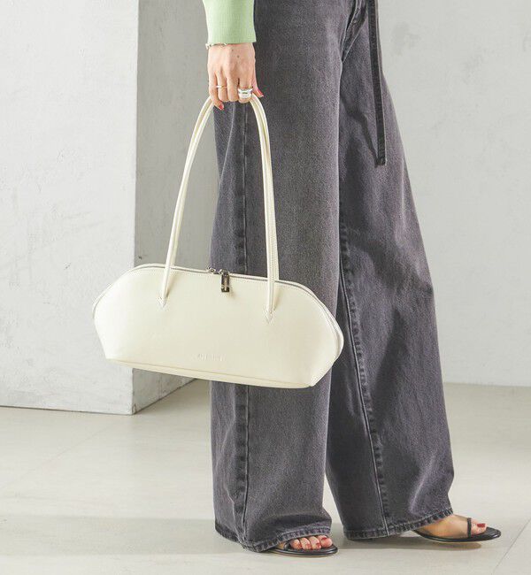 SHIPS for women「ADD CULUMN:FIGRE BOSTON VIN」|ボストンバッグ|ライトホワイト