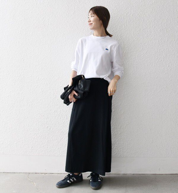 SHIPS any「《一部追加予約》【SHIPS any別注】LACOSTE:〈洗濯機可能〉ピケ クルーネック ロンT 26AW」|Tシャツ・カットソー|