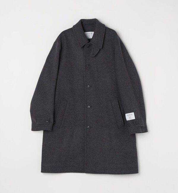 SHIPS any「PURE WOOL MELTON ステンカラー コート 26AW◆」|ステンカラーコート|