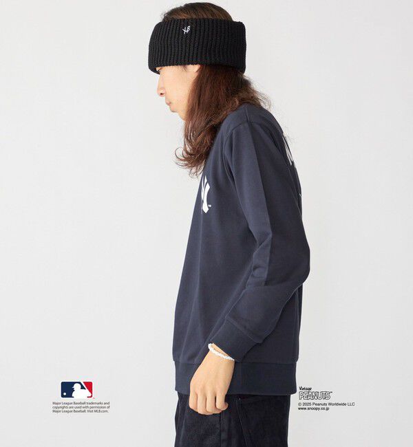 SHIPS「【WEB限定】SHIPS: VINTAGE PEANUTS&times;MLB プリント クルーネック スウェット」|スウェット・ジャージ|