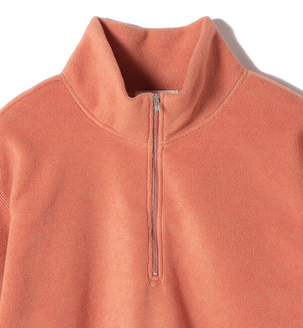 SHIPS for women「〈洗濯機可能〉フリース 裾 ドロスト ハーフ ジップ プルオーバー」|Tシャツ・カットソー|