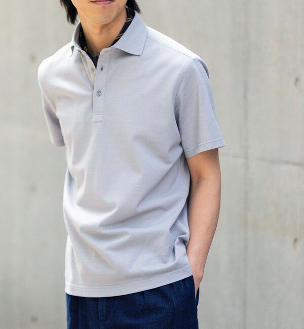 SHIPS「SHIPS:〈接触冷感〉I Cotoni di Albini ショート スリーブ ポロシャツ」|ポロシャツ|