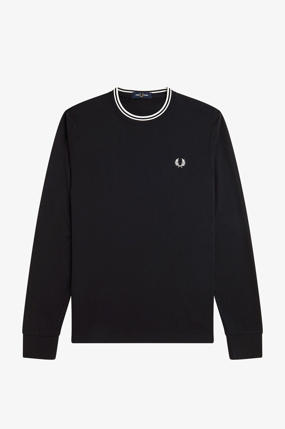 FRED PERRY 「FRED PERRY／Long Sleeve Twin Tipped T-Shirt／ロゴロングスリーブ ツインティップラインTシャツ」|Tシャツ・カットソー|